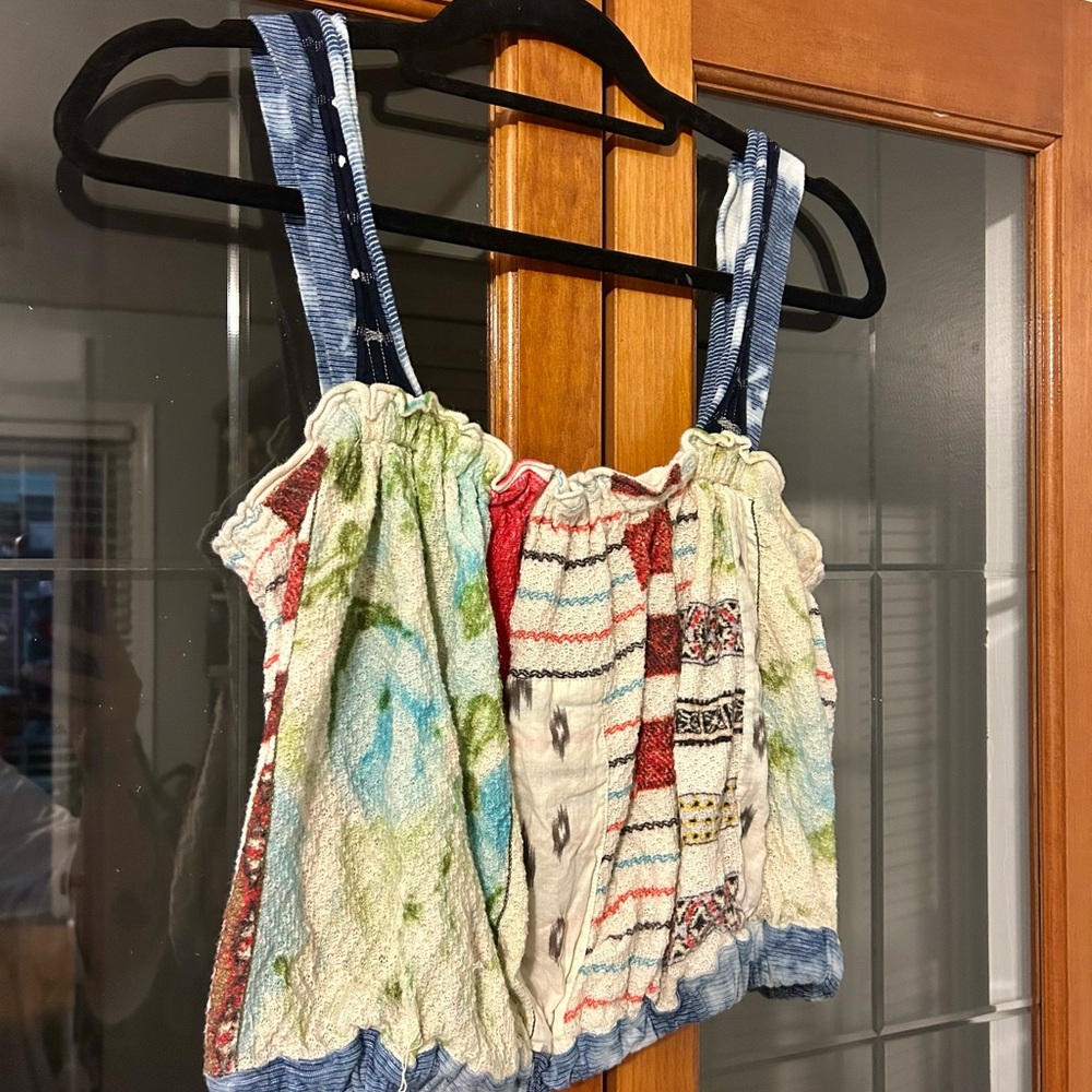 Anthropologie Multicolor Knit Crop Top